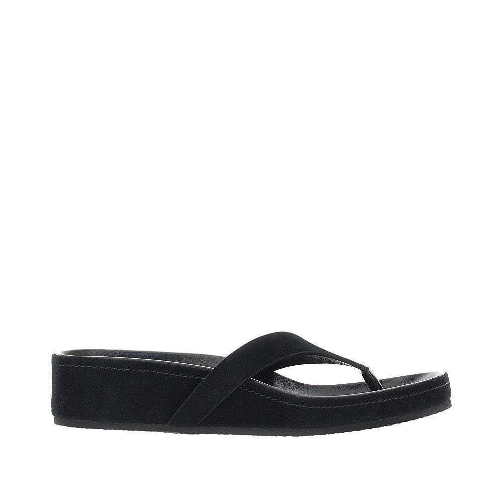 Phoebe Philo Round Suede Leather Thong Slides